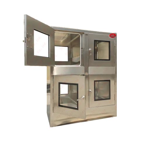Cửa sổ chuyển đổi thông thường bằng thép không gỉ zsun &nbsp;chống bức xạ hai lớp, cửa phẳng, điều khiển bằng tay, khóa cơ