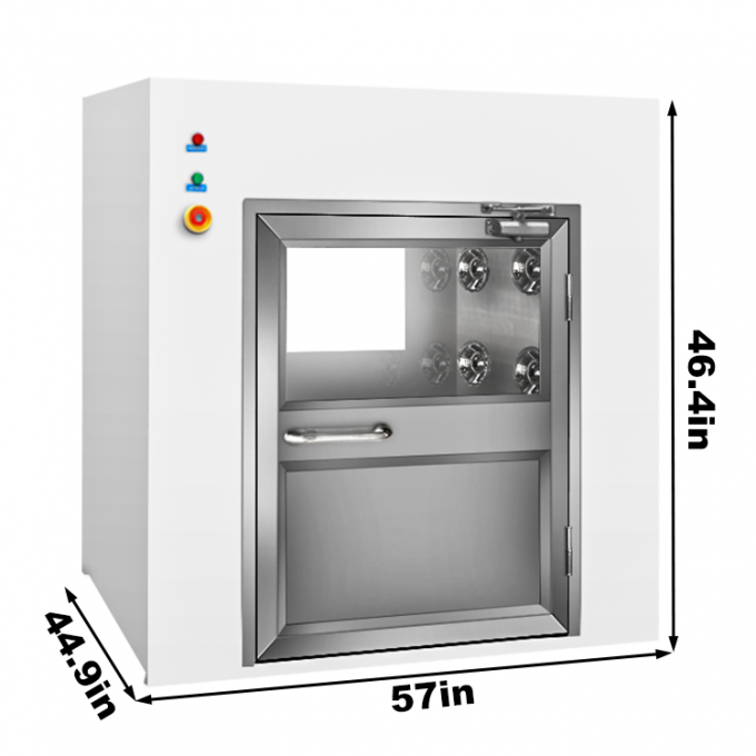 Hộp truyền điện động bằng thép không gỉ Hộp truyền điện UV phòng sạch 2