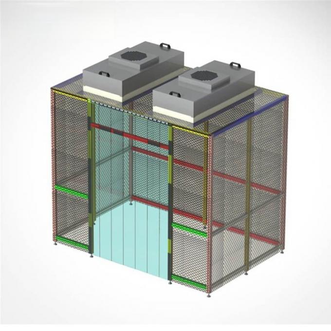 Phòng sạch tường mềm mô-đun Iso 8 có thể tùy chỉnh mọi kích thước và loại 4