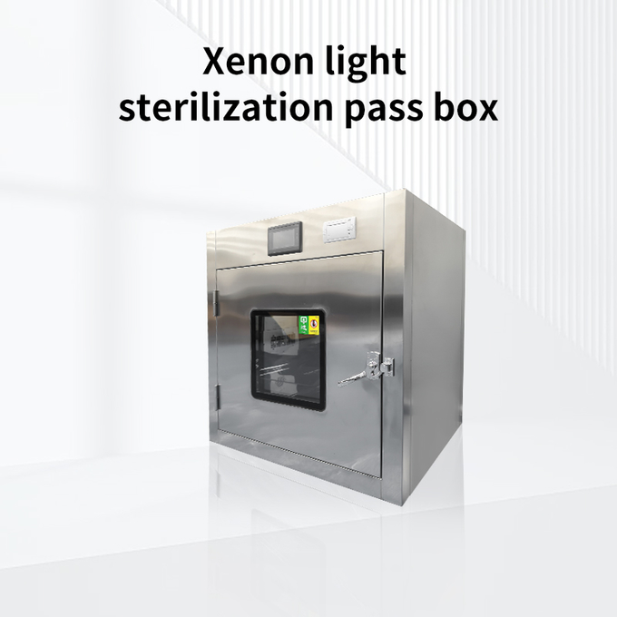 Hộp đèn Xenon phòng sạch xuyên qua cửa sổ thép không gỉ khóa tĩnh điện 0