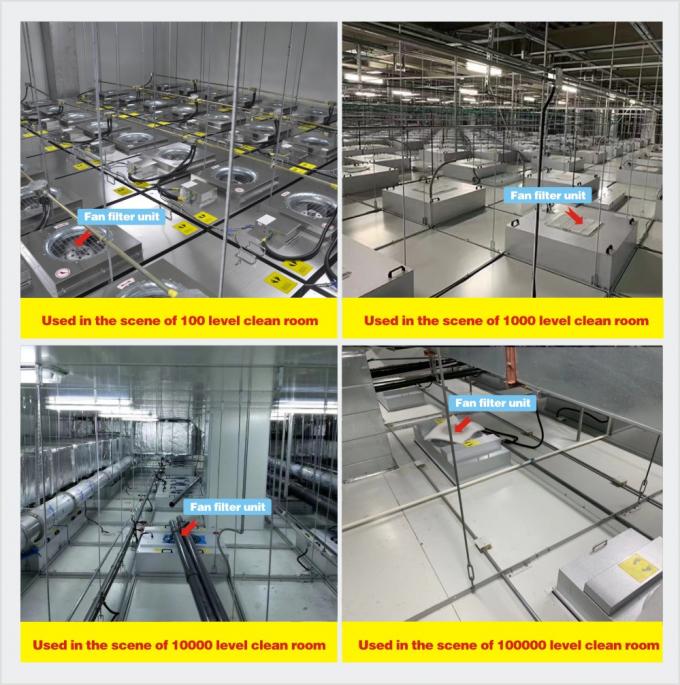 Sơn tấm lạnh lọc không khí FFU H13-H17 lọc cao cho thiết bị phòng sạch 1
