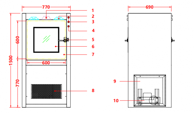Hộp đựng vòi sen khí đạt chứng nhận ISO | Thép không gỉ 304 & Độ ồn ≤60dB | An toàn cho dược phẩm/thực phẩm 2