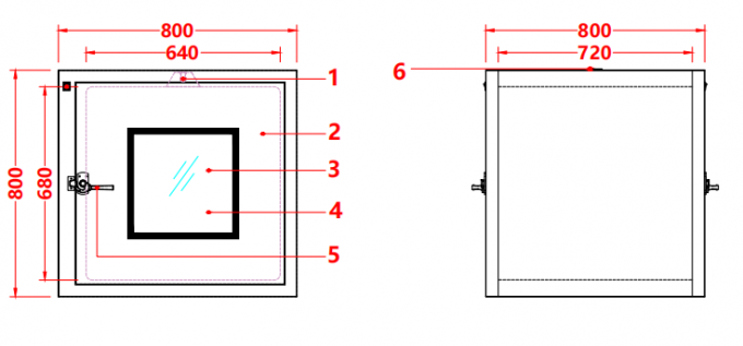 Hộp đựng dụng cụ phòng sạch bằng thép không gỉ 304 | Thiết kế cửa phẳng rộng | Sử dụng trong phòng thí nghiệm và dược phẩm 1