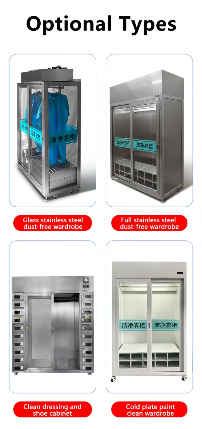 Tủ phòng sạch bằng kính | H13 HEPA 99,995% & EN 1822 | Lưu trữ 25 người theo tiêu chuẩn ISO 14644 1