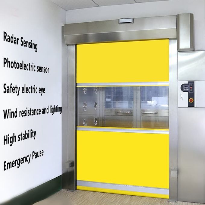 Cửa cuốn tốc độ cao công nghiệp | Chứng nhận an toàn ISO 13849 | Phạm vi nhiệt độ từ -30°C đến +70°C 4